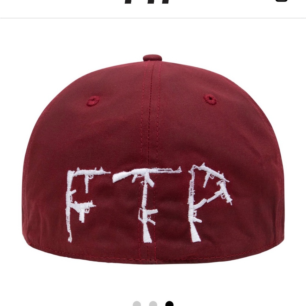 Ftp Firearms Deep Burgundy Patch Snapback - image 2